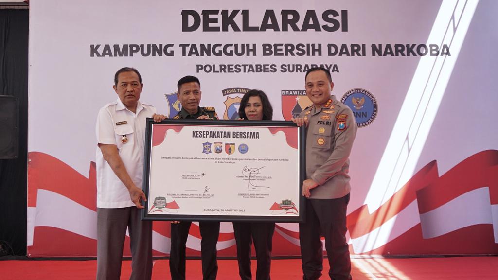 Kampung tangguh bebas narkoba Polrestabes Surabaya
