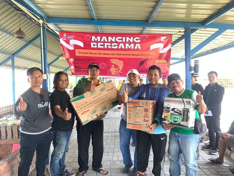 Mancing Mania Bersama Sekwan DPRD Surabaya Dan Pokja Judes 