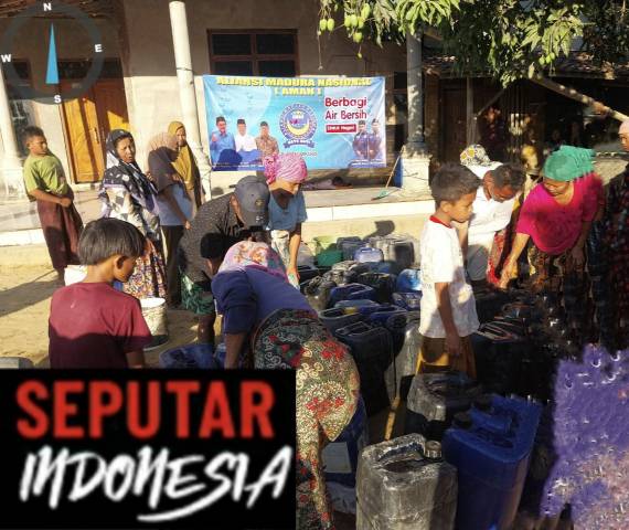 Bantuan air bersih di Kabupaten Sampang 
