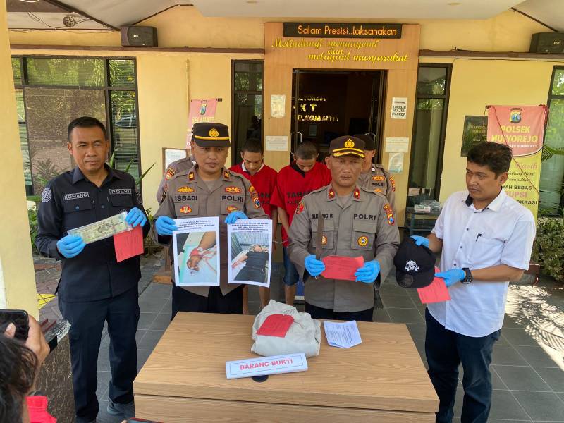 Kedua pelaku begal di Polsek Mulyorejo 
