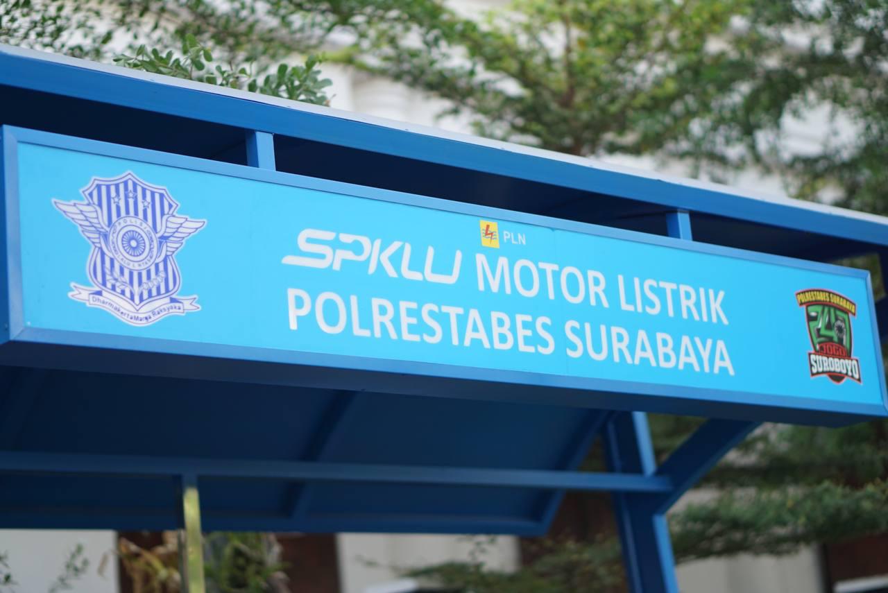 SPKLU di Polrestabes Surabaya. 