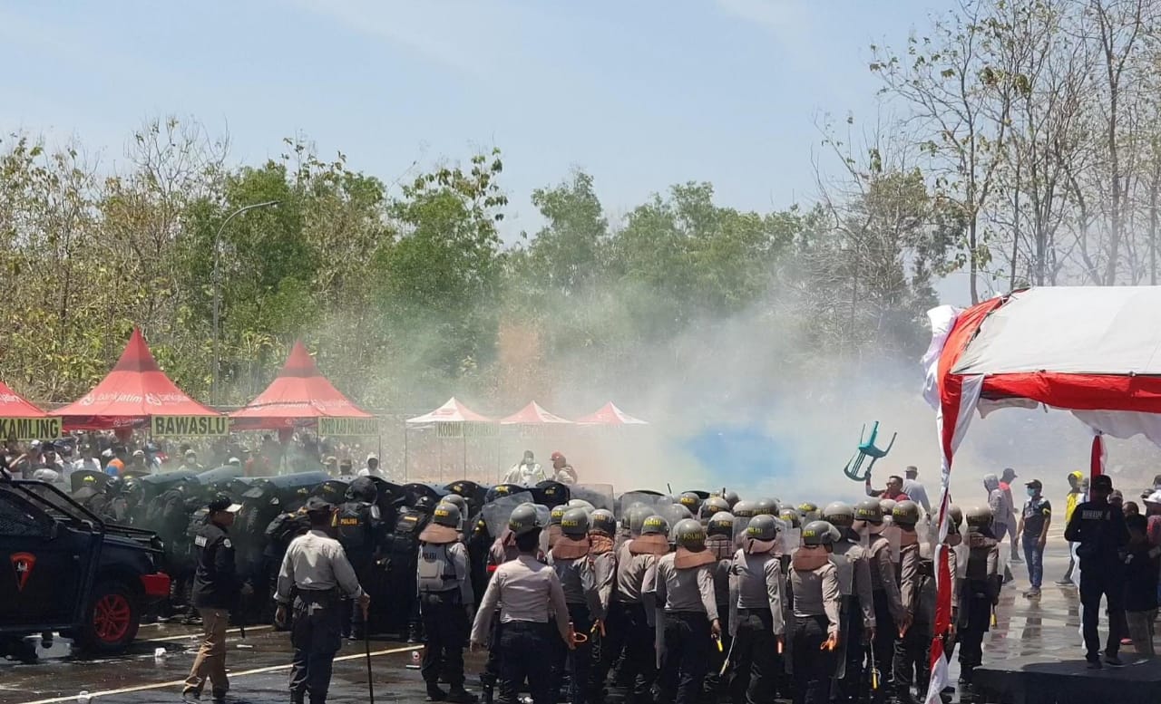 Gelar Pasukan Ops Mantab Brata Semeru Pamekasan, Deklarasi Pemilu Damai