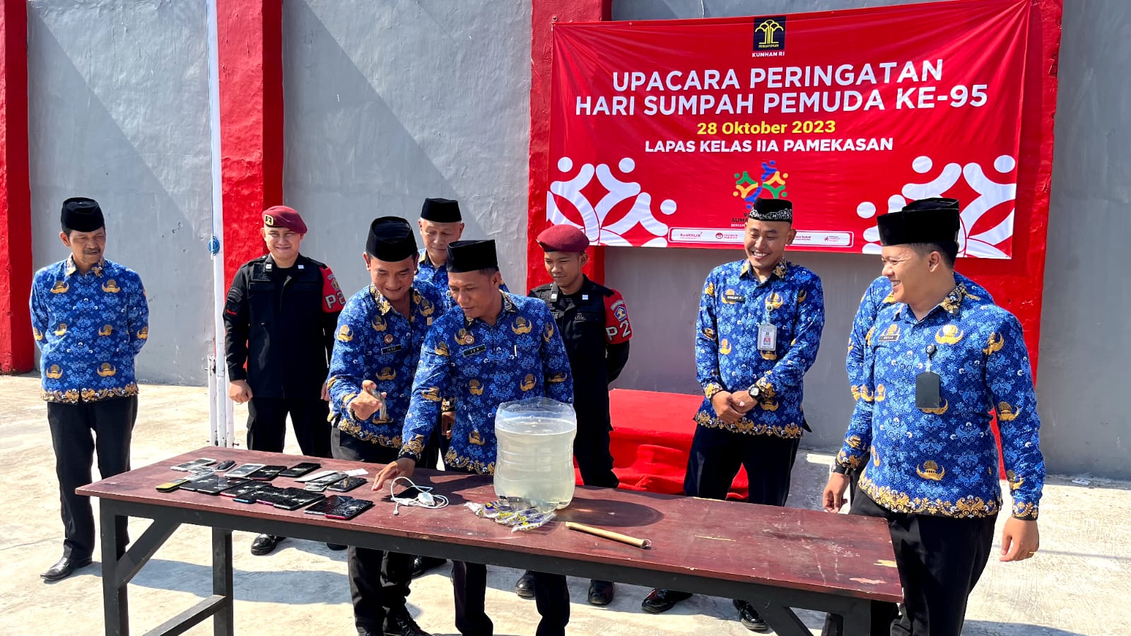 Pemusnahan barang sitaan Lapas Pamekasan 