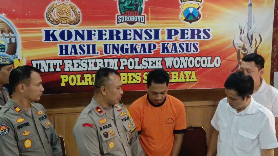 Pelaku Pencurian di Polsek Wonocolo