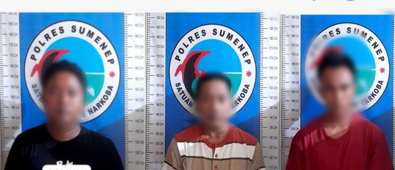 Tiga pelaku narkotika jenis sabun di Sumenep 