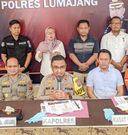 Press rilis Kapolres Lumajang