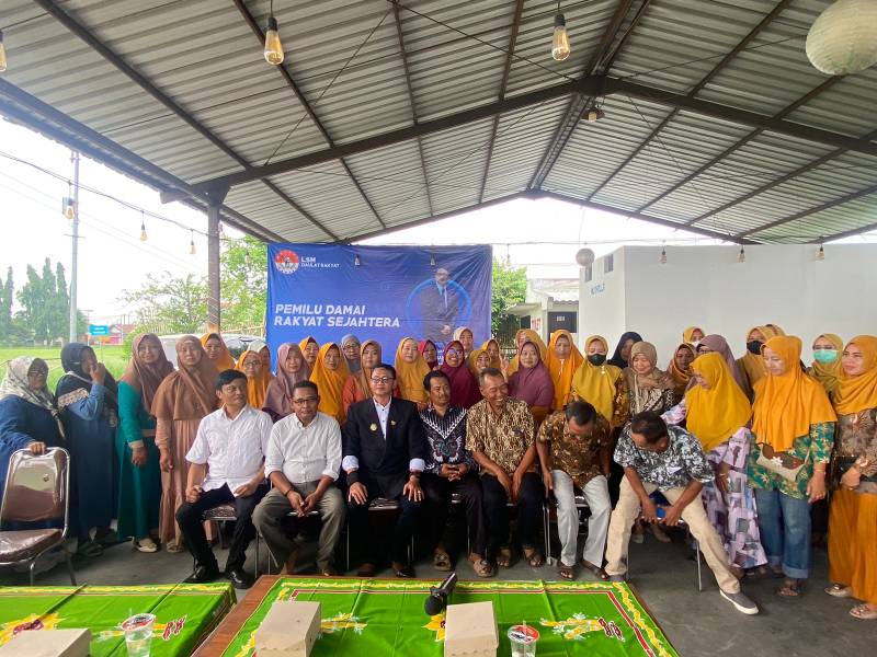 LSM Daulat Rakyat Gelar Sosialisasi Pemilu Damai 