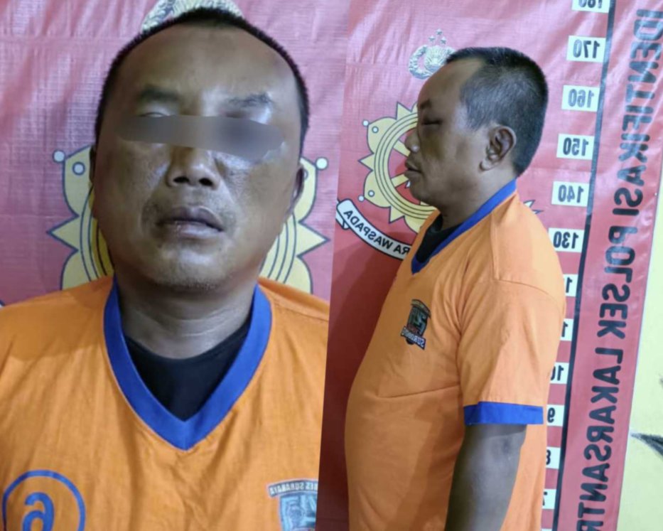 Pencuri HP bonyok dihajar warga Surabaya