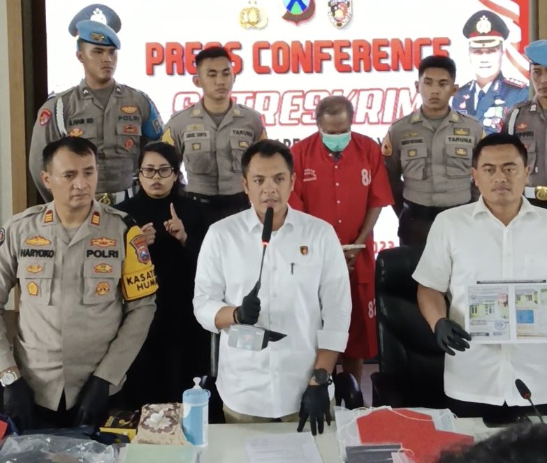 Kasat Reskrim pamerkan pelaku penipuan 
