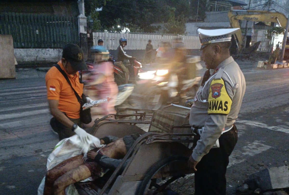 Korban tewas dilokasi Kejadian 