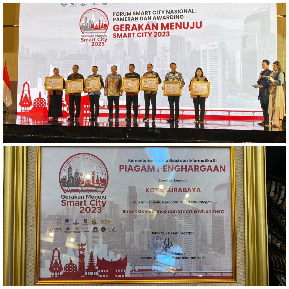 Surabaya Raih Penghargaan Smart Government dan Smart Environment