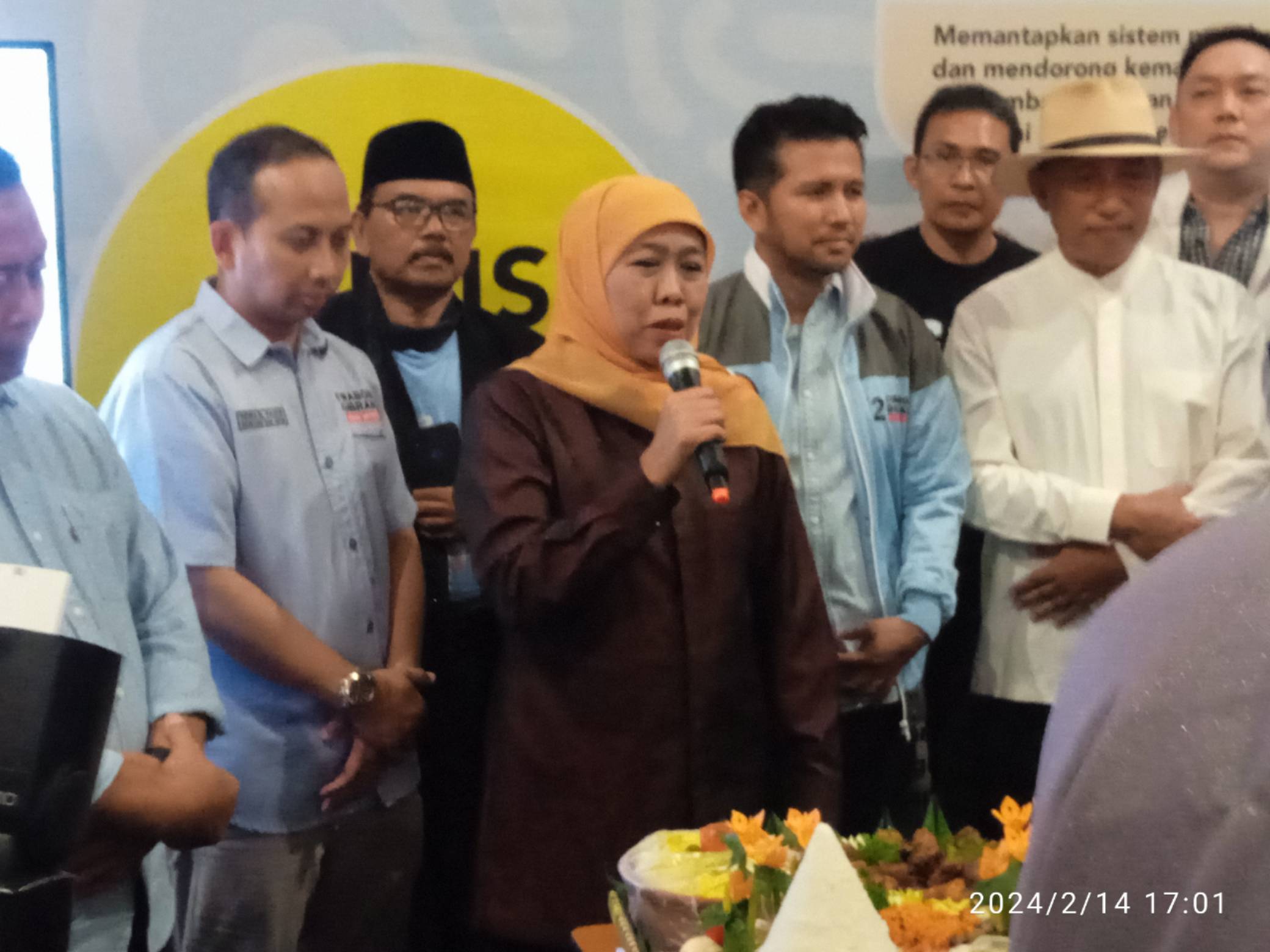 Sambut Kemenangan Probowo Gibran Bersama Khofifah Dan Emil Dardak 