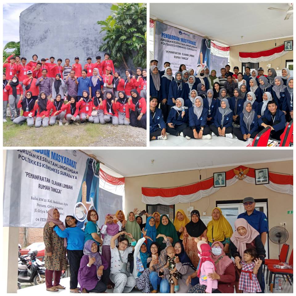 Pengurus RW 15 Kelurahan Medokan Ayu Kolaborasi Bersama Poltekkes Kemenkes Surabaya 