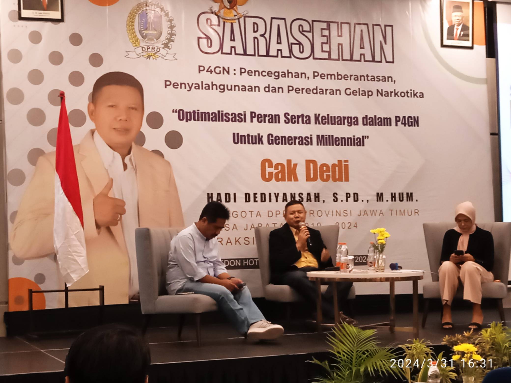 Cak Dedi sarasehan bersama awak media