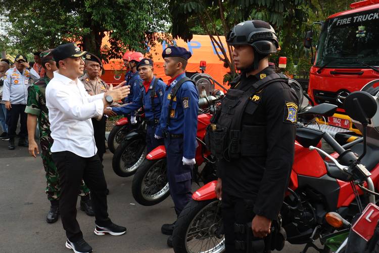 Wali Kota Eri Pimpin Apel Pengamanan Lebaran 