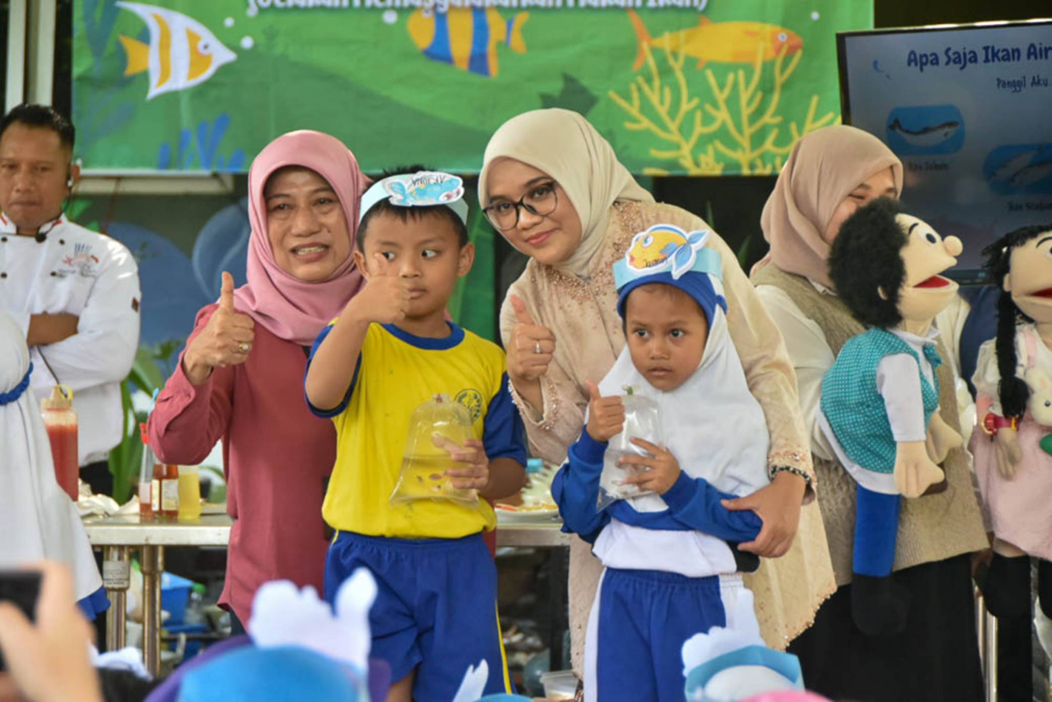 Ketua TP PKK Rini Indriyani Ajak Anak PAUD Surabaya Gemar Makan Ikan