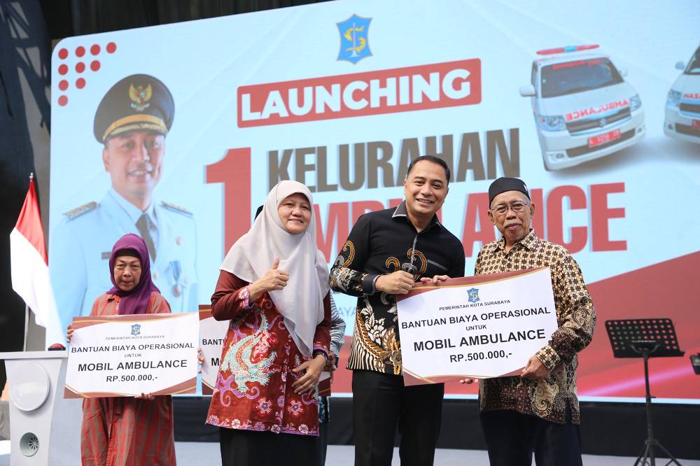 Wali Kota Eri Cahyadi Launching 1 Kelurahan 1 Ambulance 