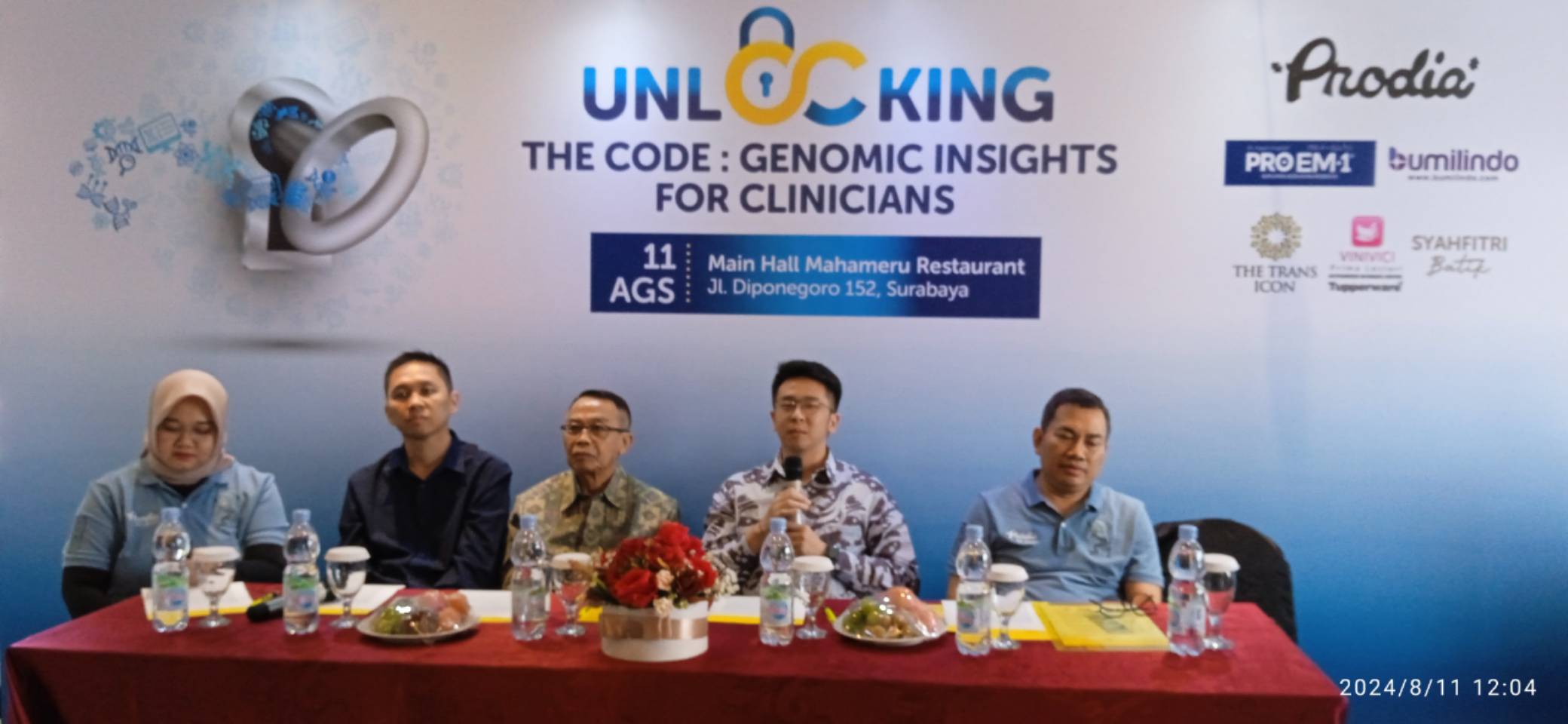 PT.Prodia Widyahusada Tbk saat konferensi pers 