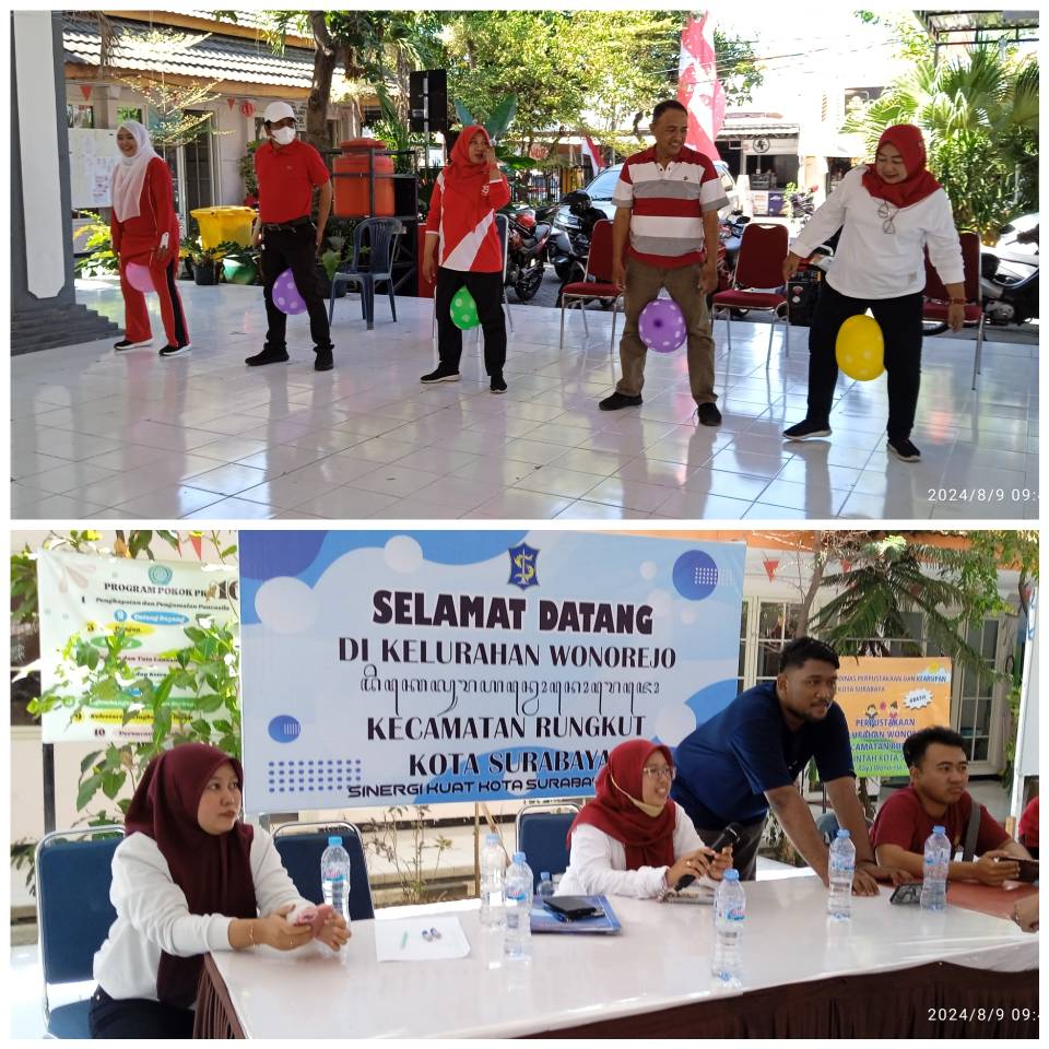 Lomba Kempit Balon di Kelurahan Wonorejo Rungkut Surabaya 