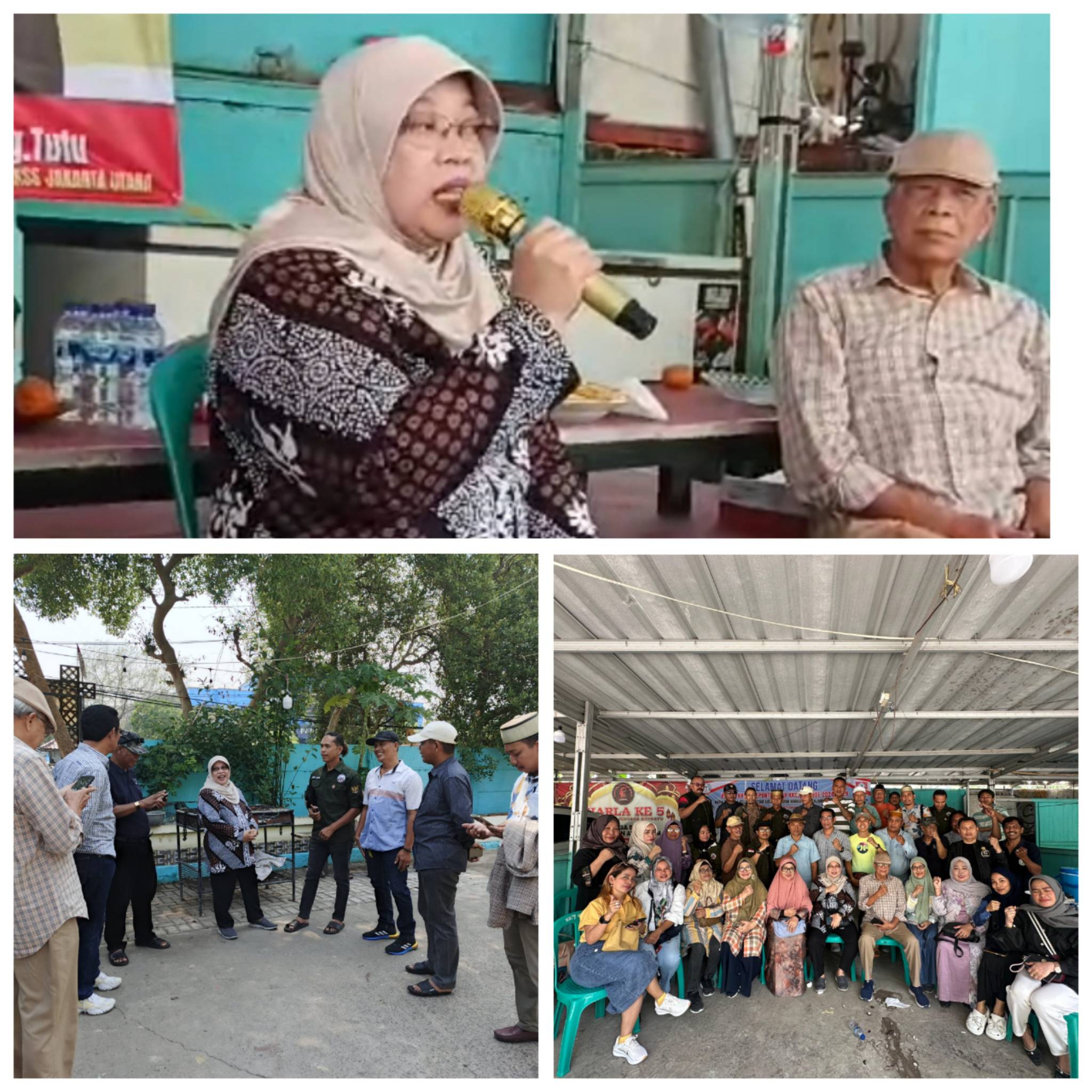 Ketua KKT Jeneponto pilar KKSS Sapa warga Jeneponto di kampung Muara Baru Jakarta Utara 