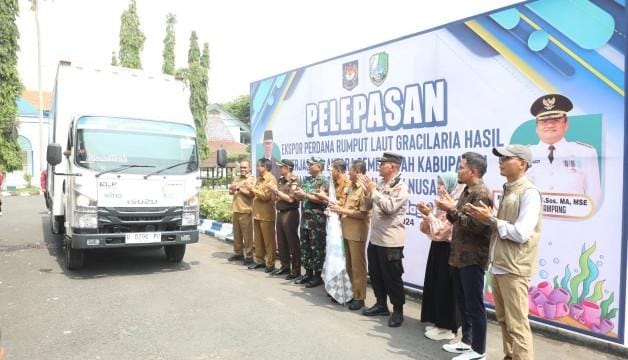 Pemkab Sampang, PT Jeeva Bumi Nusantara Lepas Ekspor Perdana Rumput Laut Gracilaria ke Cina