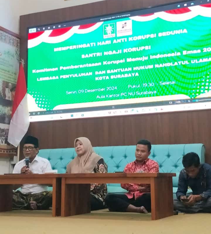LPBHNU Surabaya Gelar Hari Anti Korupsi Sedunia