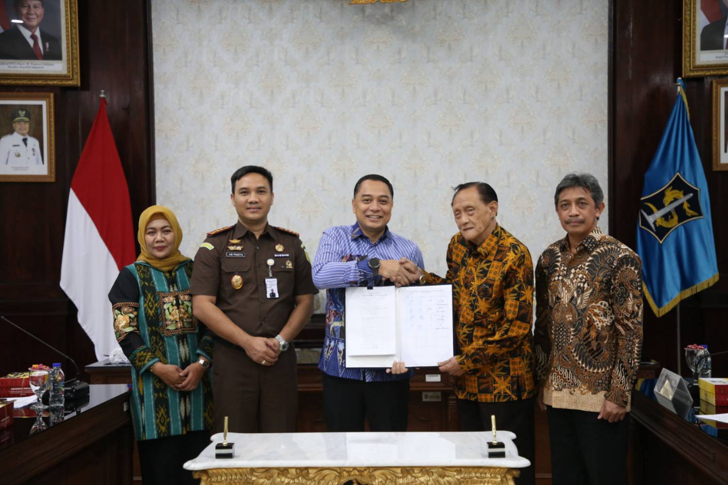 Pemkot Surabaya Bersama Yayasan Wijaya Kuduma Lakukan MoU Didampingi Kejari