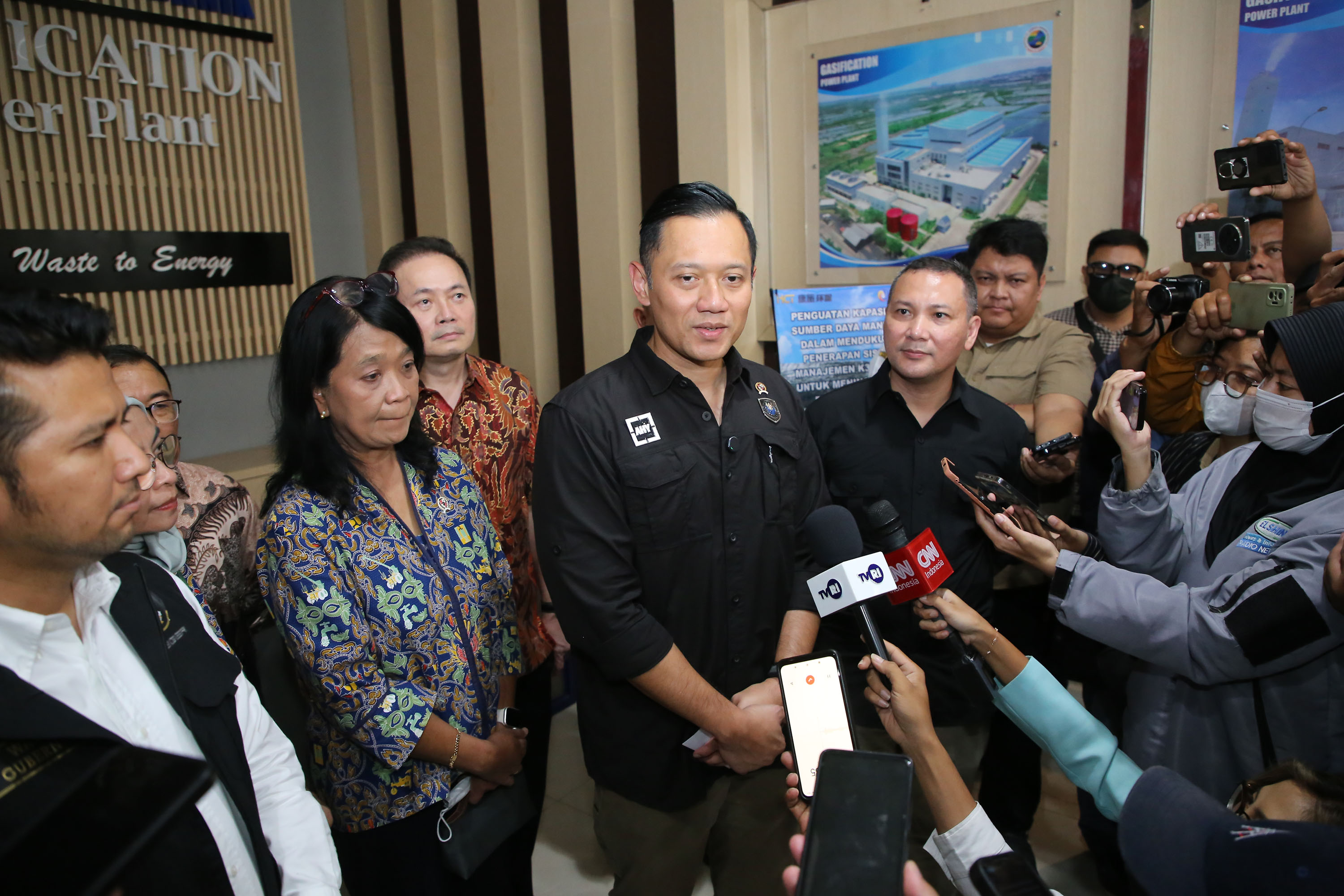 Kunjungan AHY di TPA Benowo Surabaya 