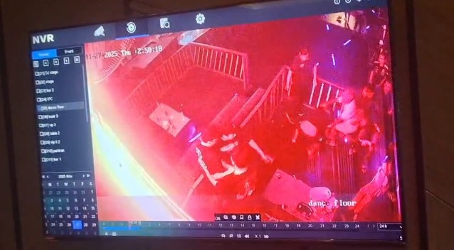 Visual cctv kejadian di dalam club ibiza 