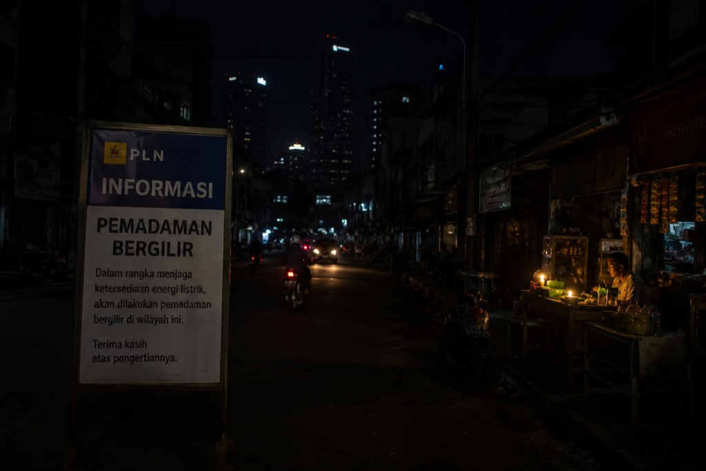 foto ilustrasi pemadaman listrik